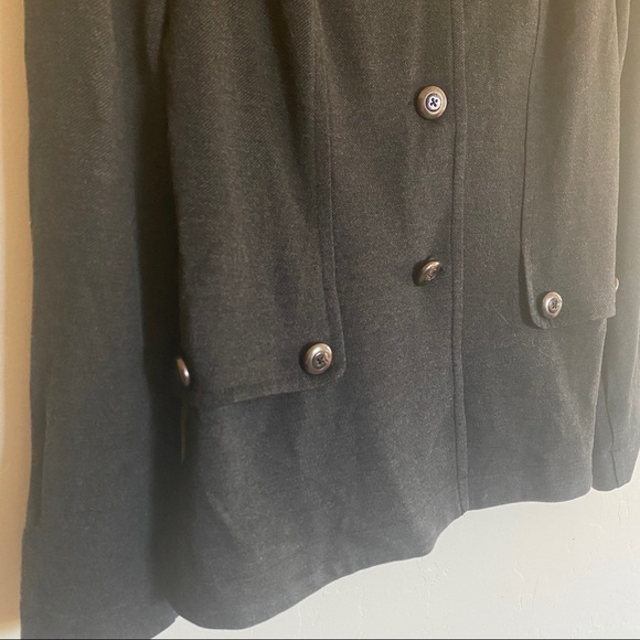 CAbi Gray Crew Blazer Jacket Charcoal Ponte Knit - Picture 5 of 8